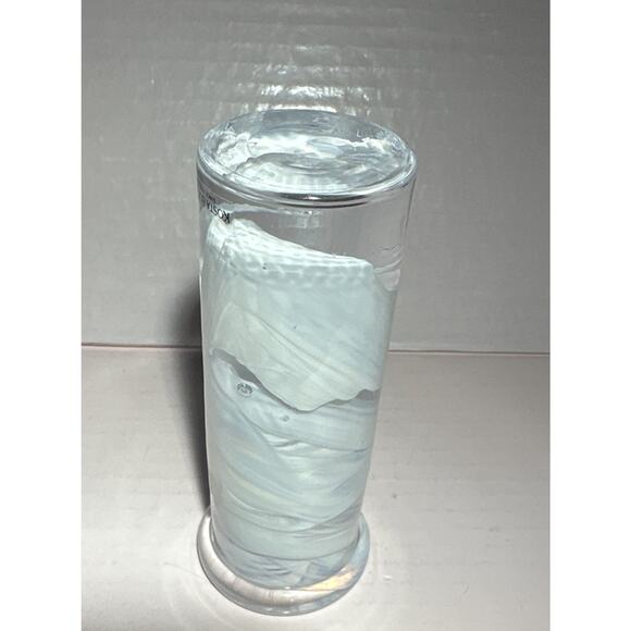 Kosta Boda White Atoll Candlestick Holder Vintage Art Glass MINT - Picture 6 of 7